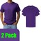 Gildan Men's Ultra Cotton Short Sleeve T-Shirt, Adult Purple Color Craft Bundle Blank Tee Set, S–5XL